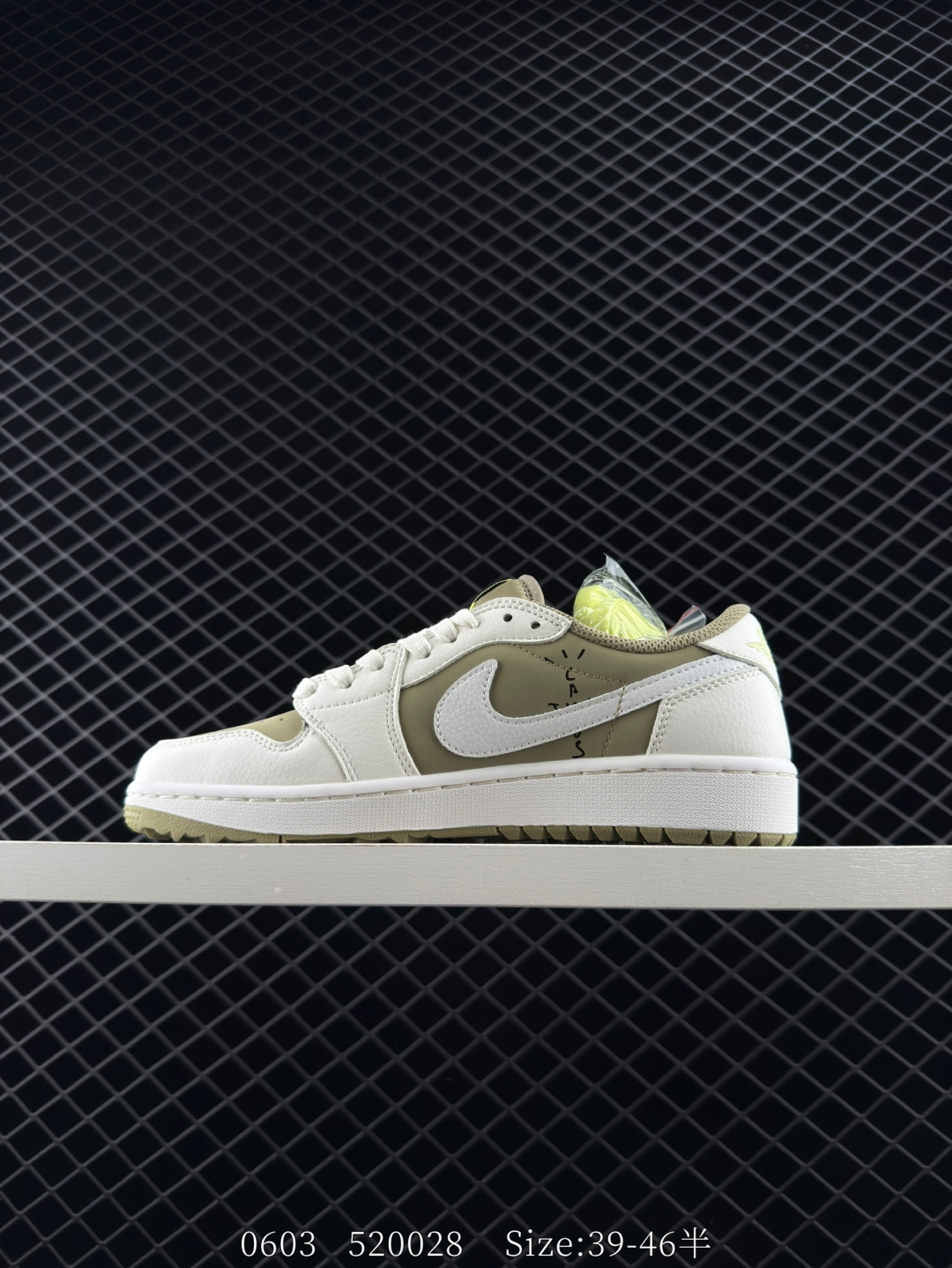 Travis Scott x Nike Air Jordan 1 Low Golf SP”Neutral Oliv”